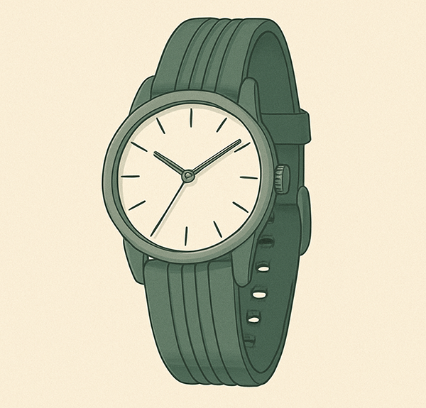 Bracelet de Montre Silicone Illustration